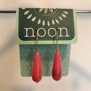 Noon Design simple, colored jade drops.